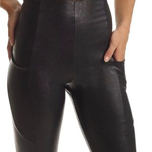 Commando Faux Leather Pocket Leggings SLG64